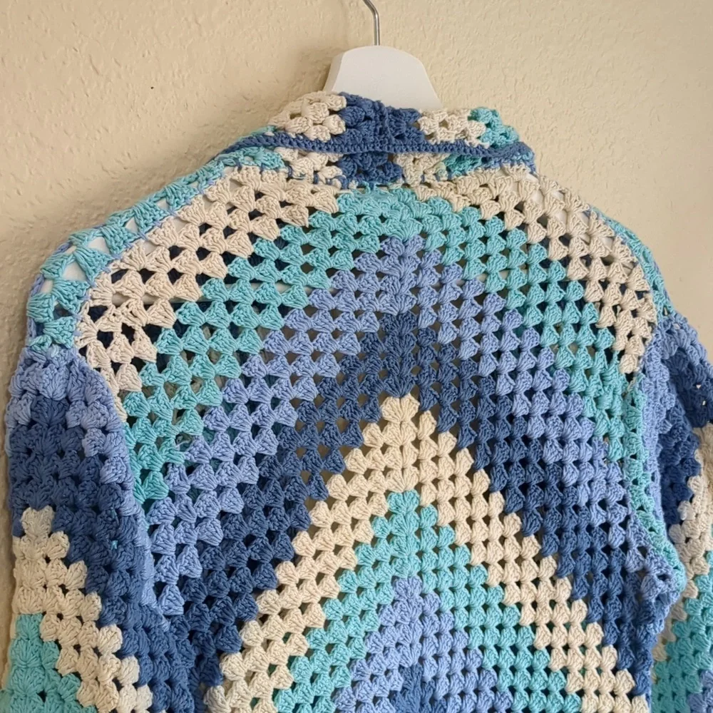 Chasing Unicorns Short Blue Cardigan One Size - Picture 11 of 17